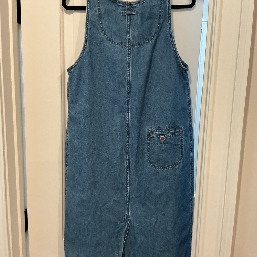SONOMA Blue Denim Maxi Dress with Front Buttons - Picture 2 of 8